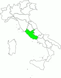 Карта Лацио