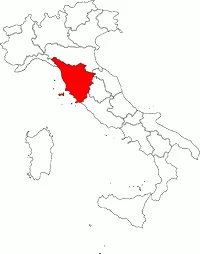 Карта Тоскана